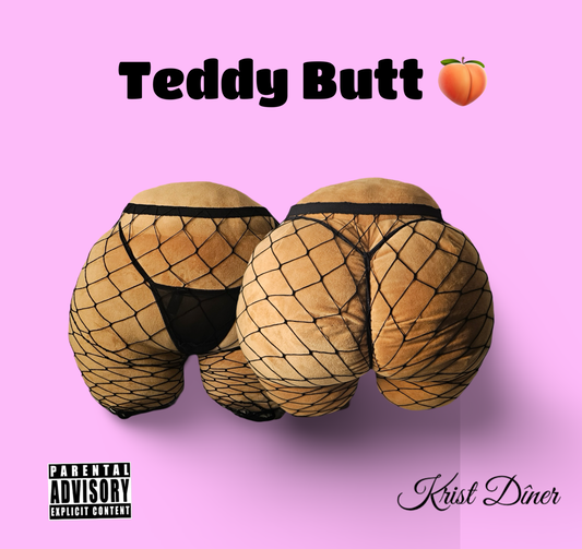 Teddy Butt Cushion with Simple Fishnet and G-string